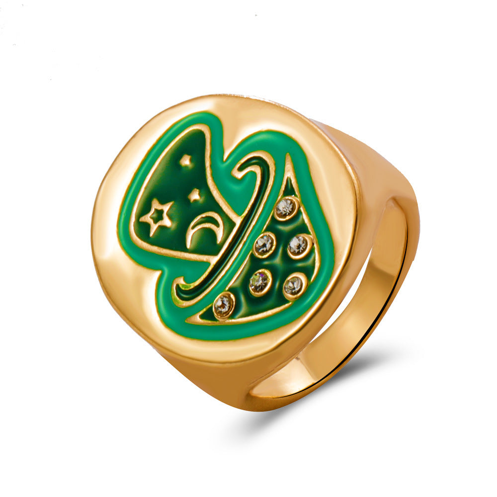 Anillos Lindos De La Aleación De La Seta De La Gota De Aceite al por mayor